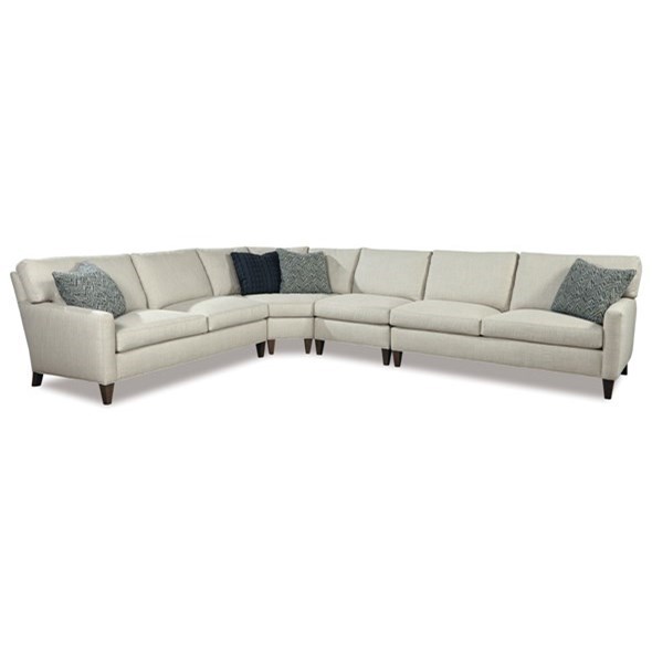 Huntington House Harper Modern Four Piece Sectional Sofa Belfort